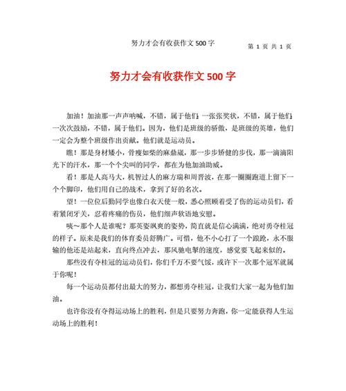 以努力，是一种幸福（从懵懂少年到追梦人的成长之路）