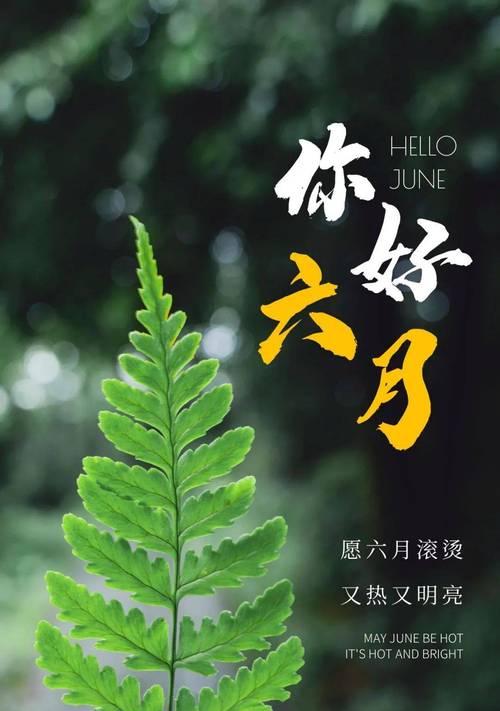 六月的温馨祝福（美好的季节）